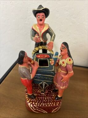 El Paletero Hand-Painted ocumicho style Folk Art Carnival Figurine - Multicolor